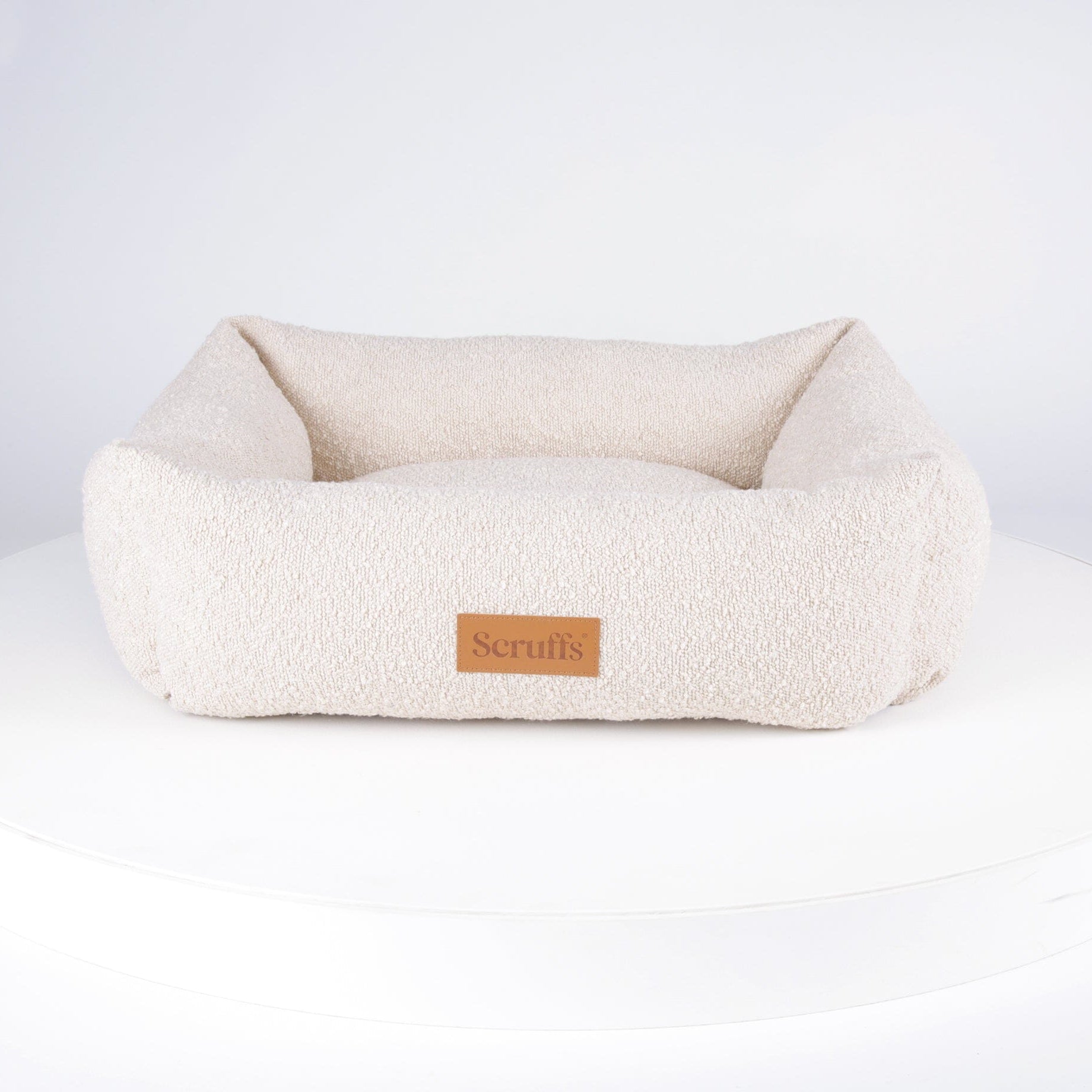 Boucle Box Bed - Ivory Dog Bed Scruffs® 