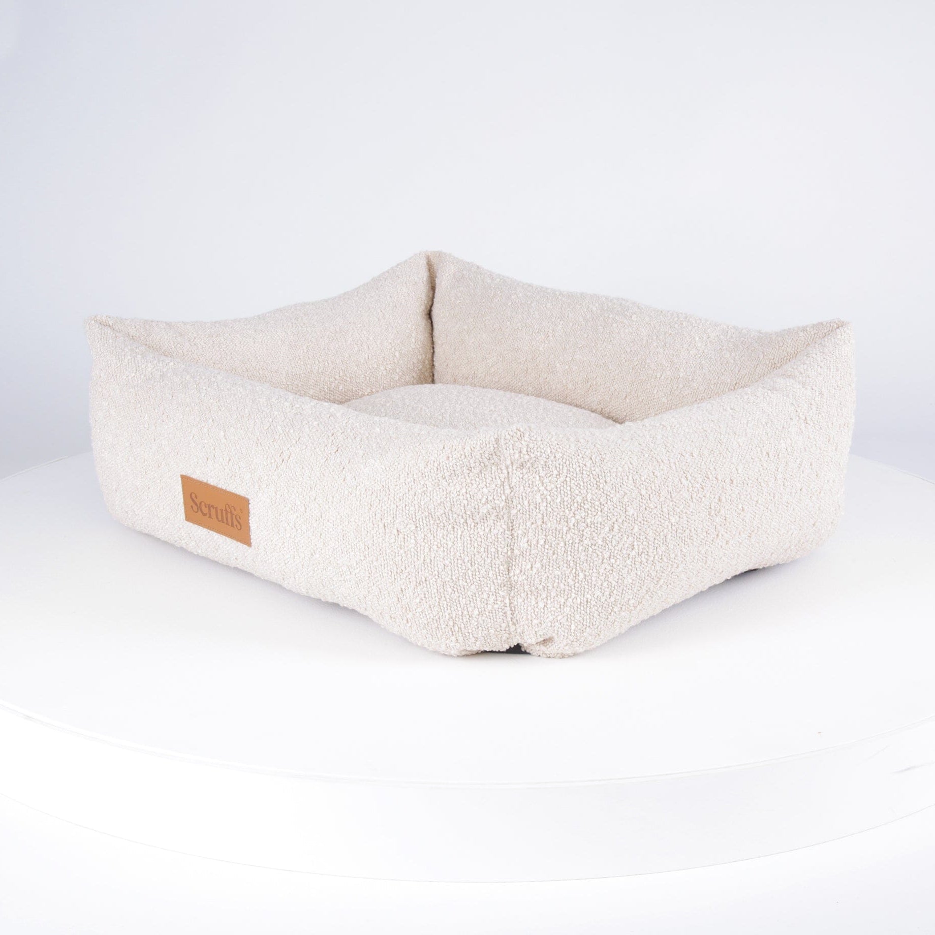 Boucle Box Bed - Ivory Dog Bed Scruffs® 