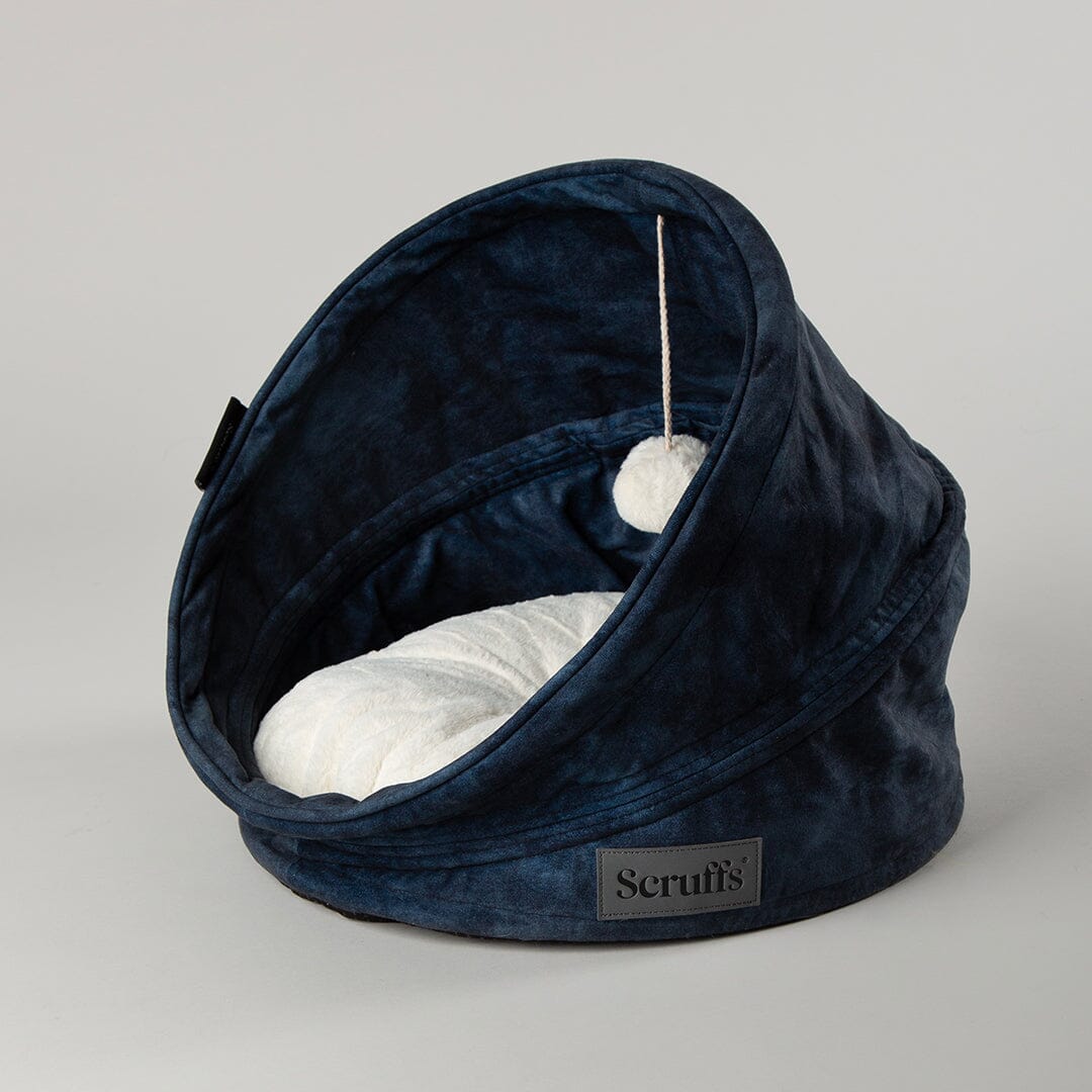 Kensington Cat Bed - Navy Cat Bed Scruffs® 