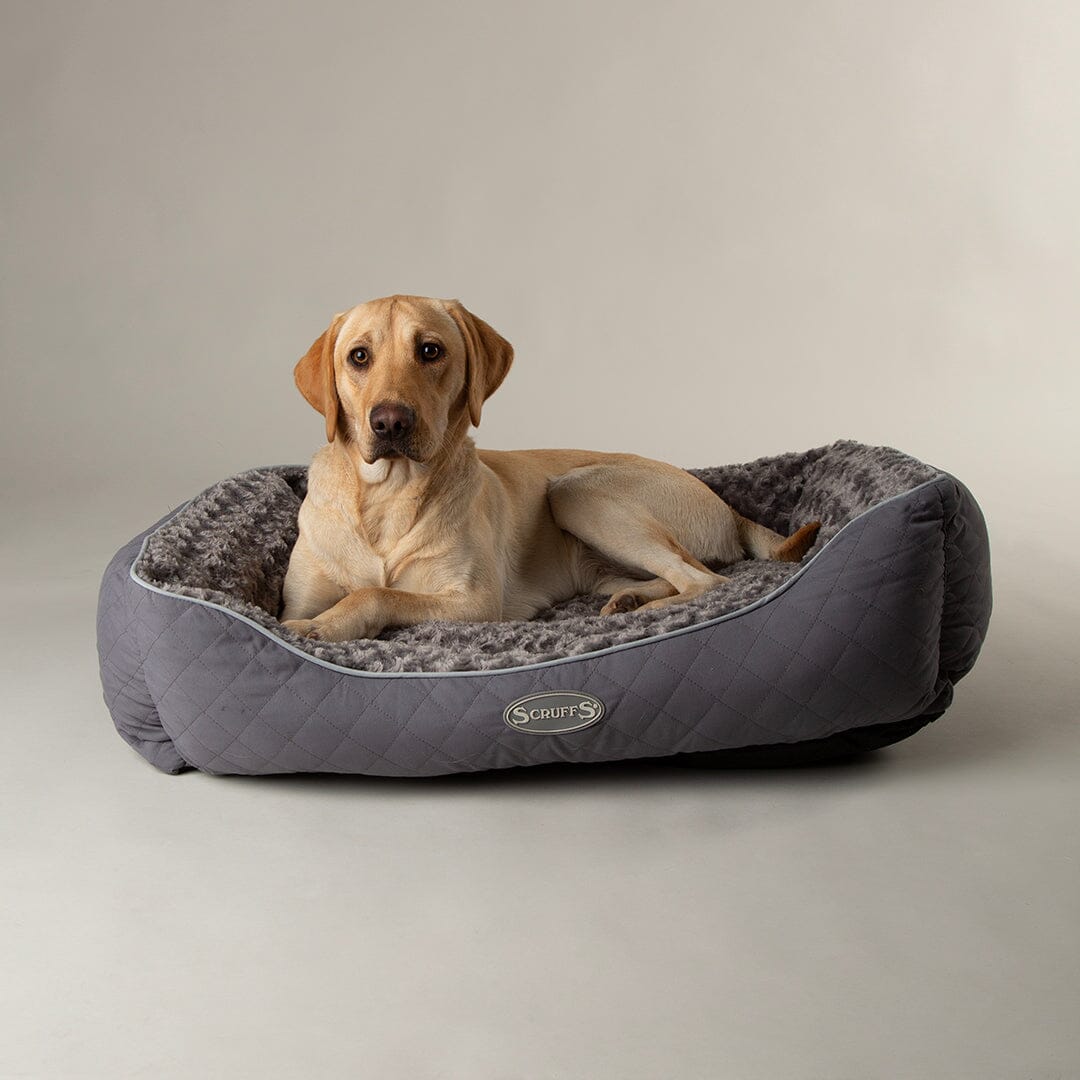 Wilton Box Dog Bed - Grey Dog Bed Scruffs®