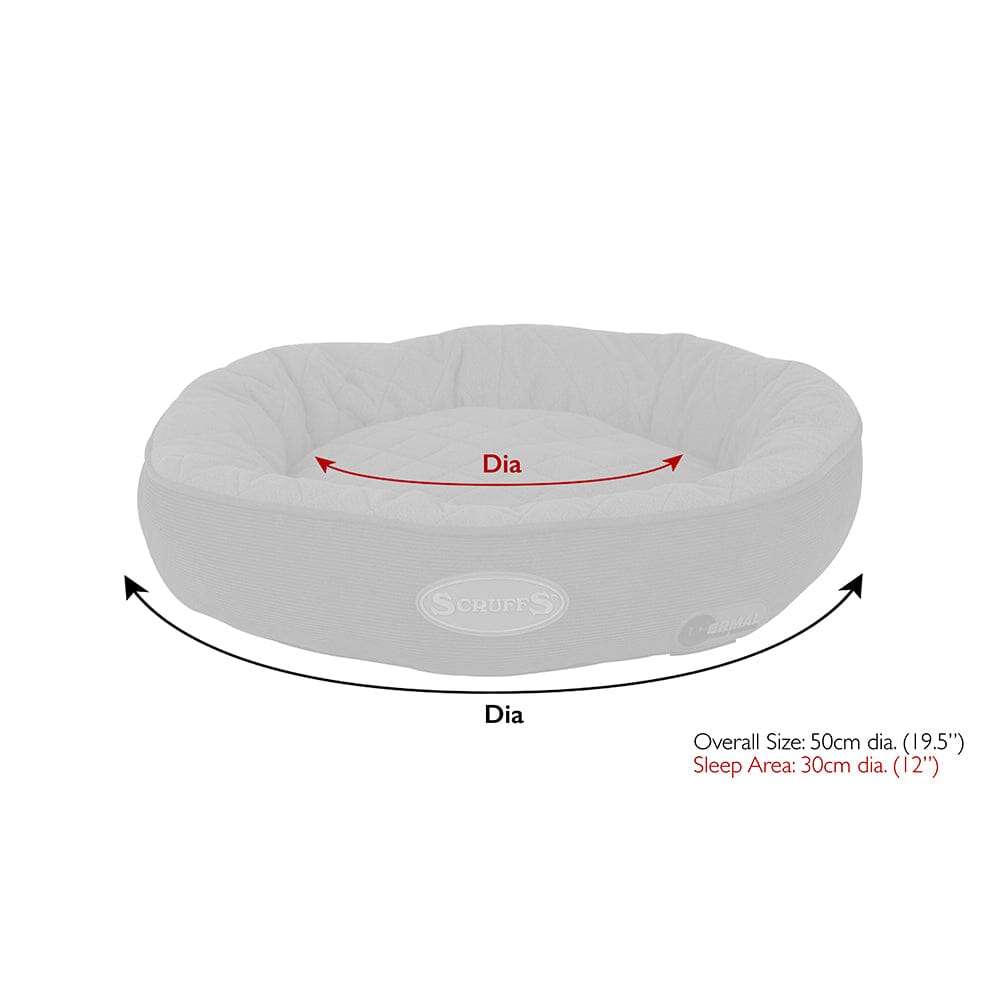 Thermal Ring Cat Bed - Grey Cat Bed Scruffs® 