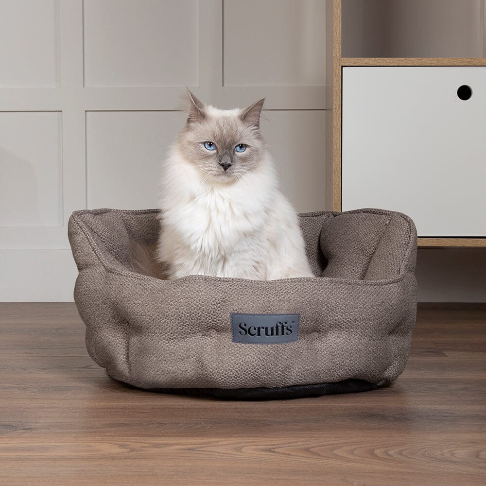 Seattle Cat Bed - Stone Grey Cat Bed Scruffs® 