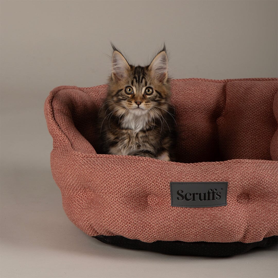 Seattle Cat Bed - Coral Pink Cat Bed Scruffs® 