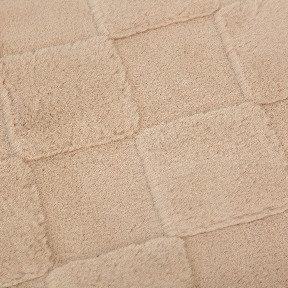 Close Up of Scruffs Oxford Orthopedic Mattress - Beige Dog Bed - Large Dog Bed