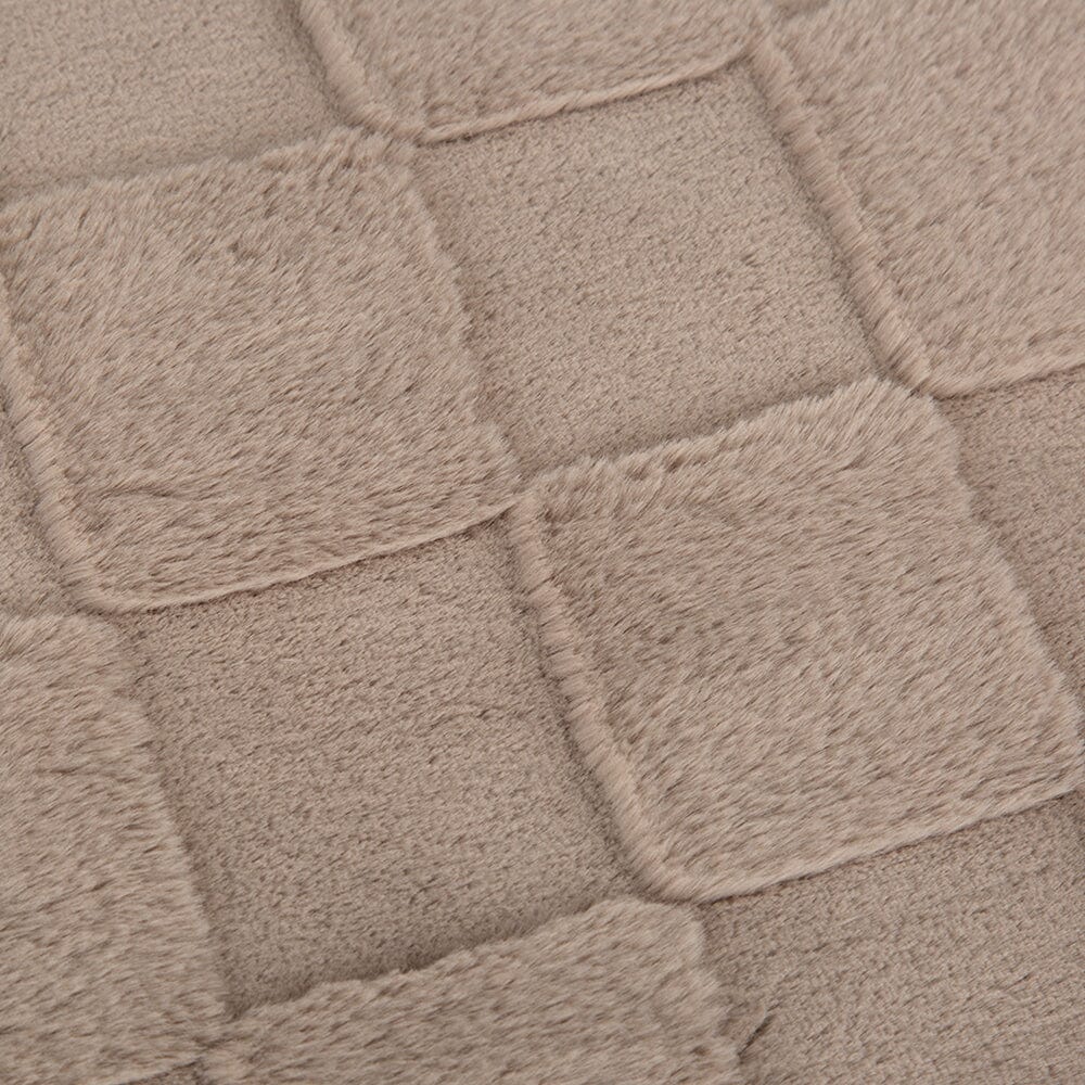 Close up of Scruffs Oxford Orthopedic Mattress - Silver Dog Bed 
