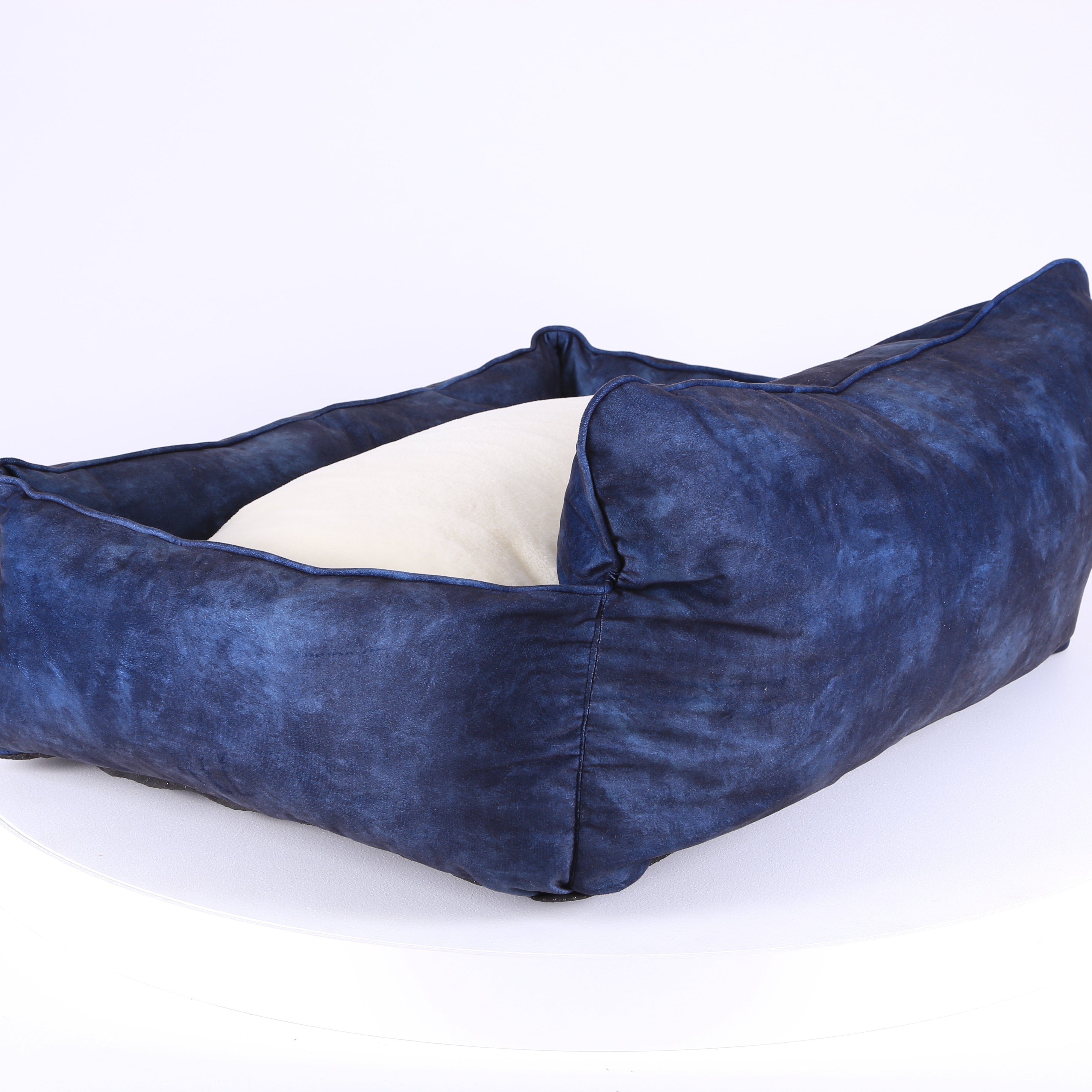 Kensington Box Bed - Navy Dog Bed Scruffs® 