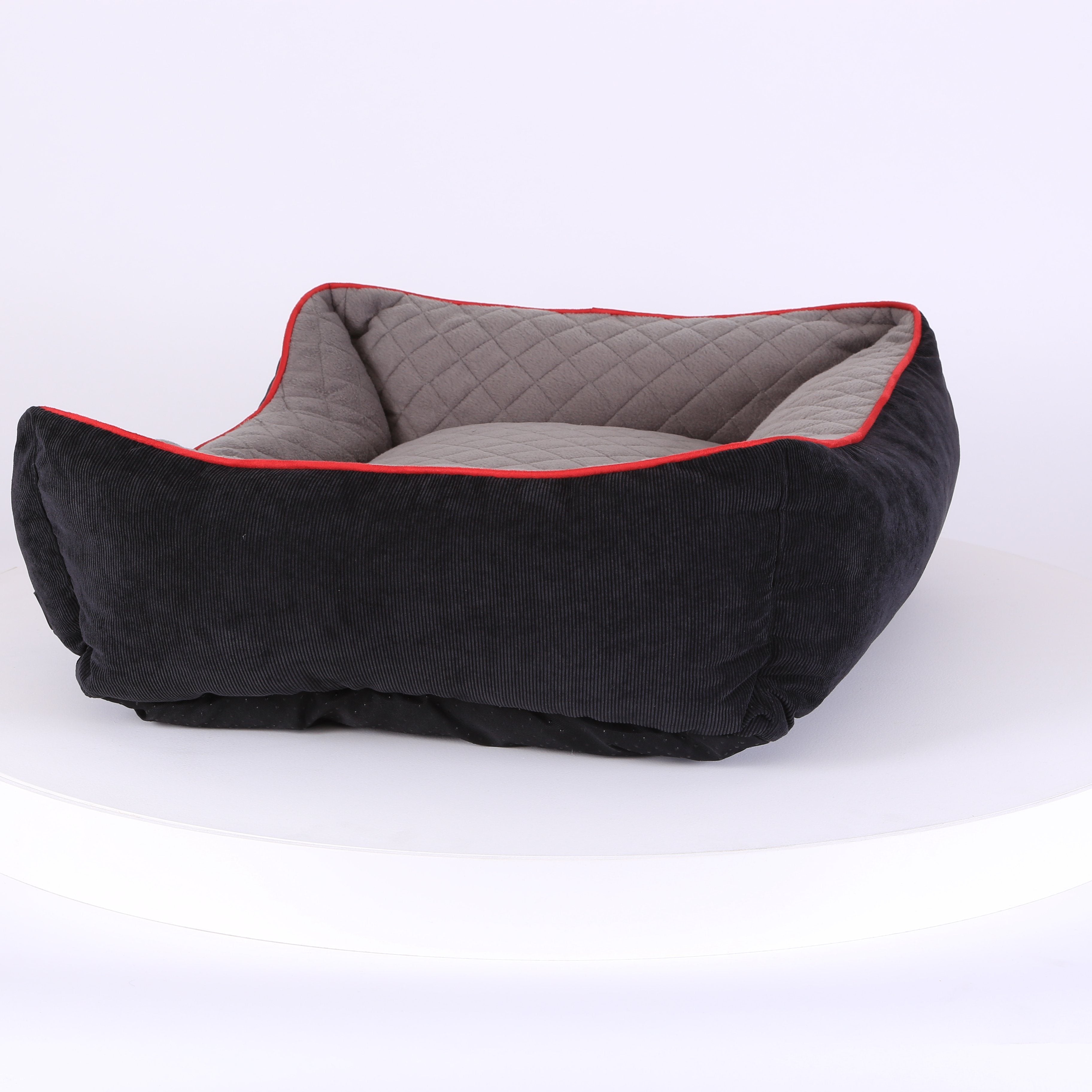 Thermal Box Bed - Black & Grey Dog Bed Scruffs® 
