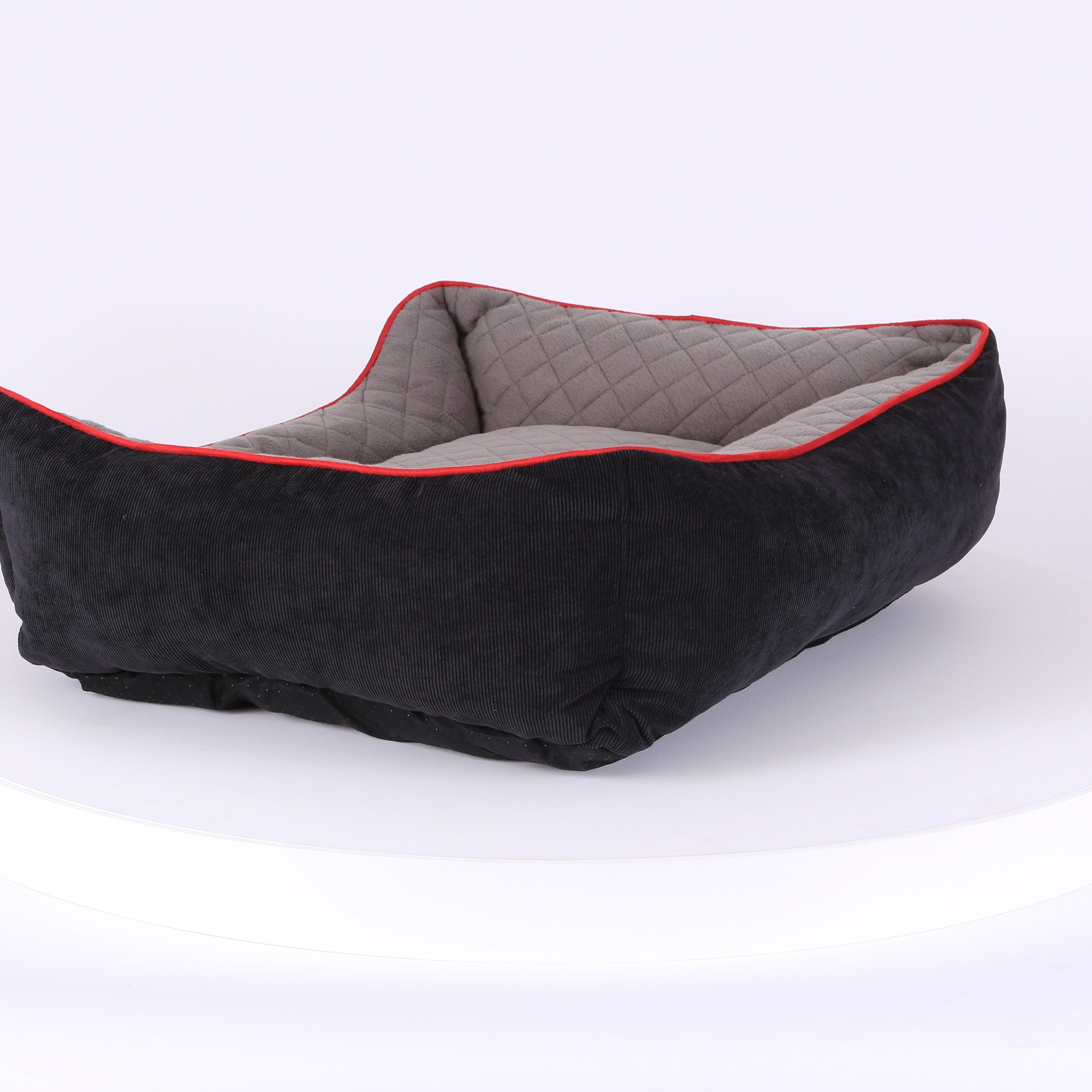 Thermal Box Bed - Black & Grey Dog Bed Scruffs® 