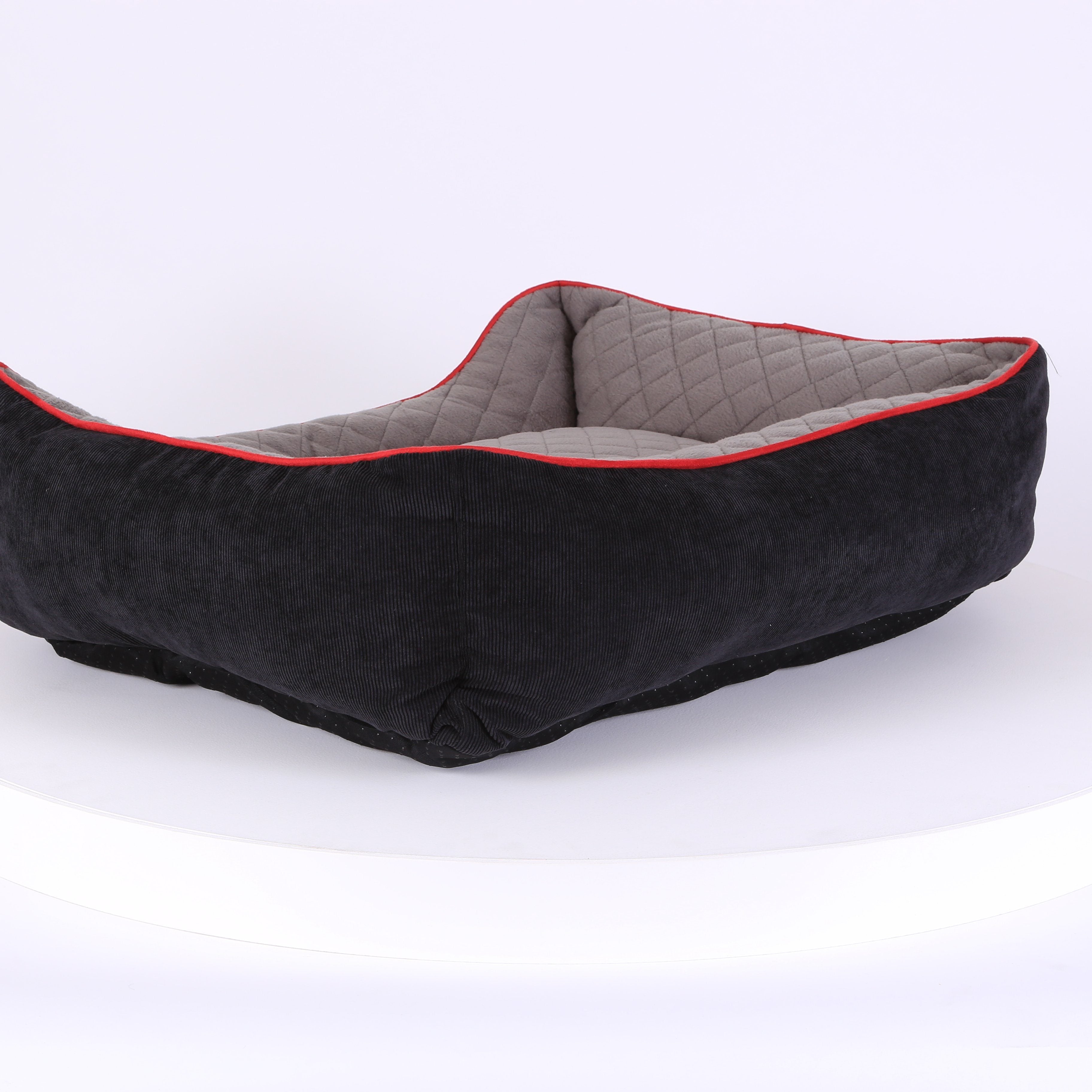 Thermal Box Bed - Black & Grey Dog Bed Scruffs® 