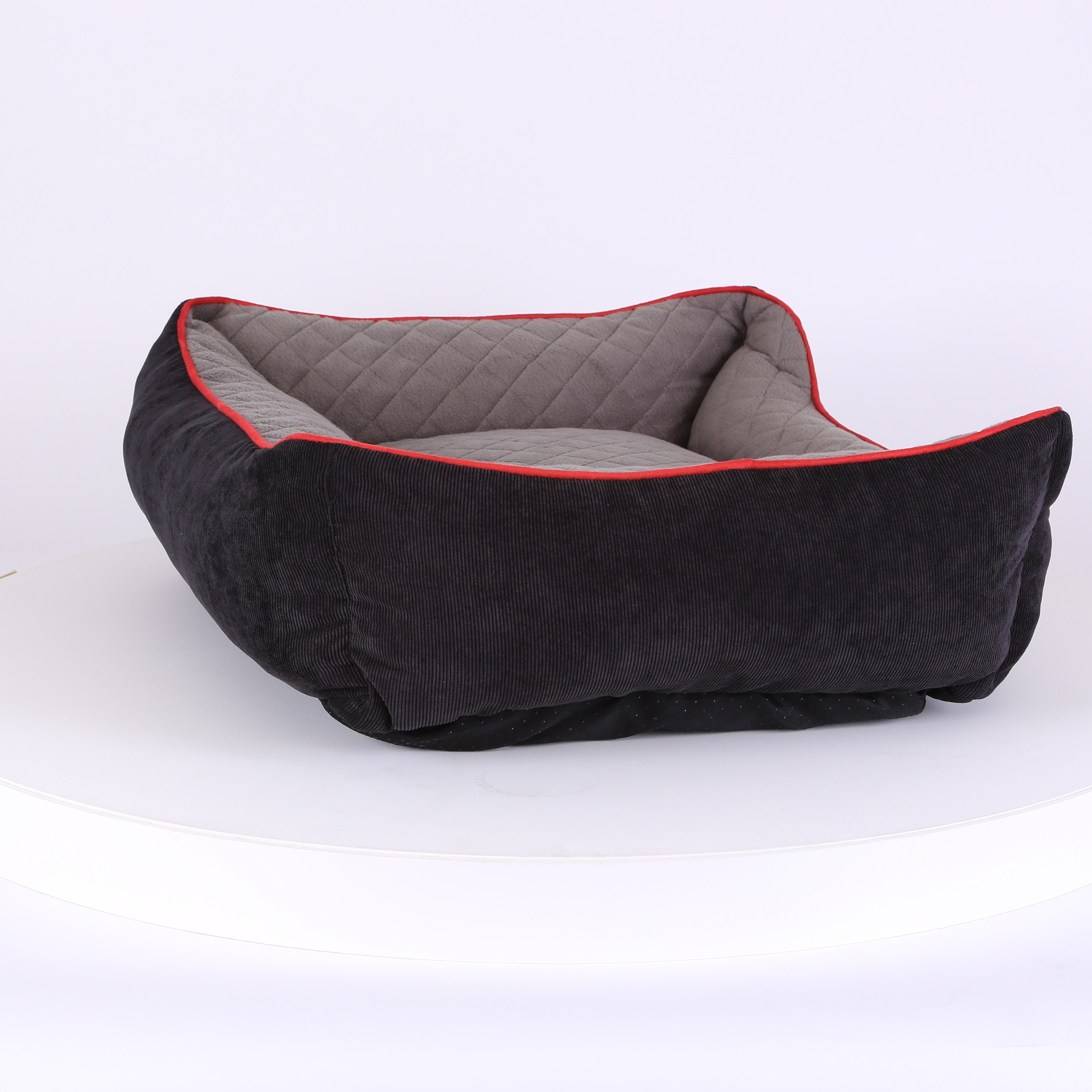 Thermal Box Bed - Black & Grey Dog Bed Scruffs® 