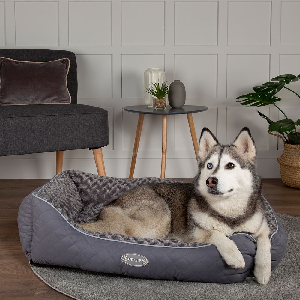 Wilton Box Dog Bed - Grey Dog Bed Scruffs®
